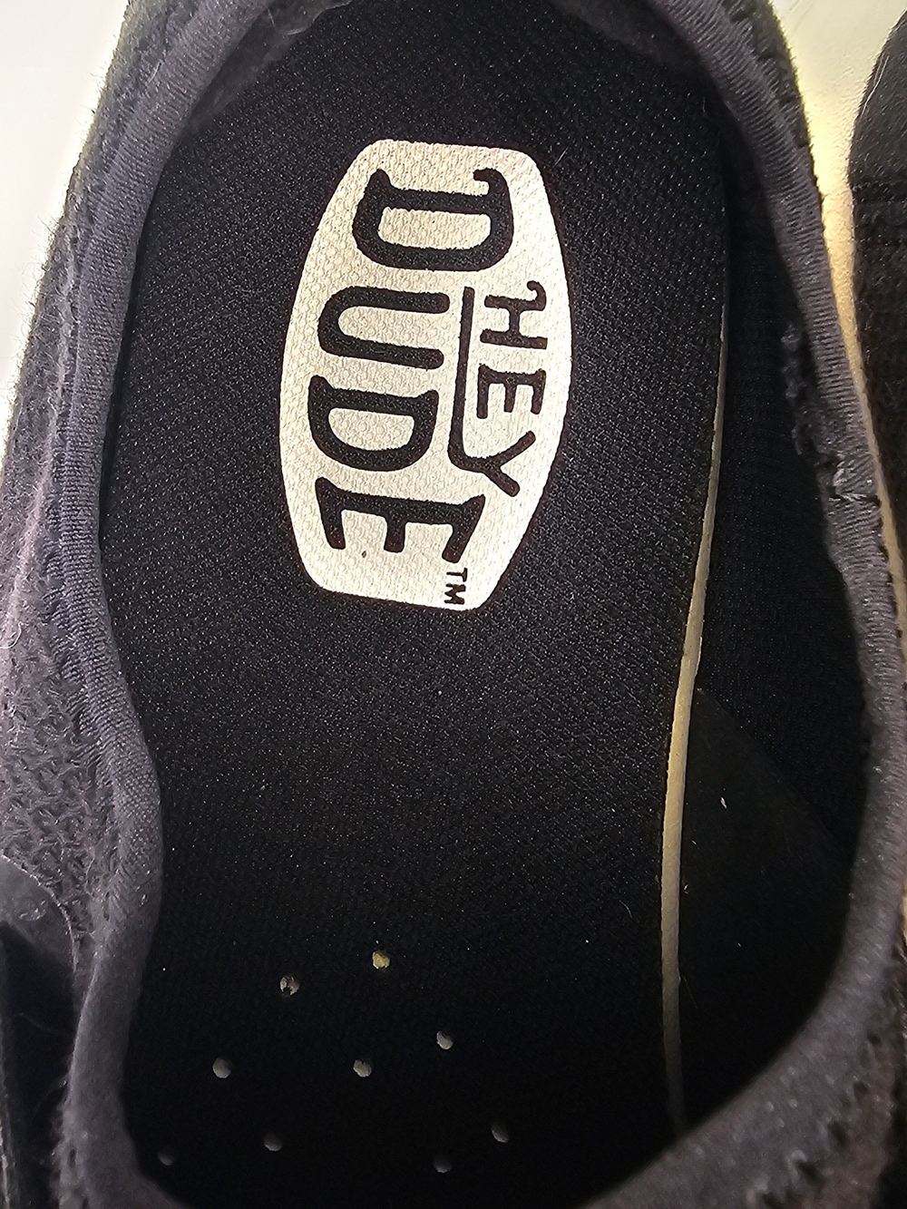 Hey Dude Women's size 7 Shoes Sirocco W Neutrals Black Slip on Sneakers - Picture 2 of 8
